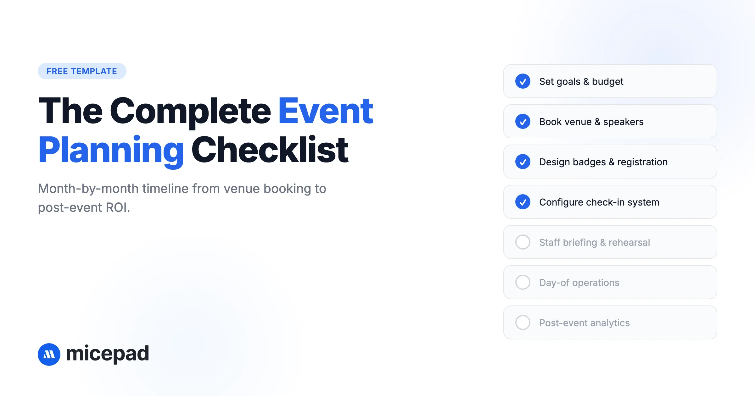 The Must-Have 2026 Conference Planning Checklist (With Free Template!)