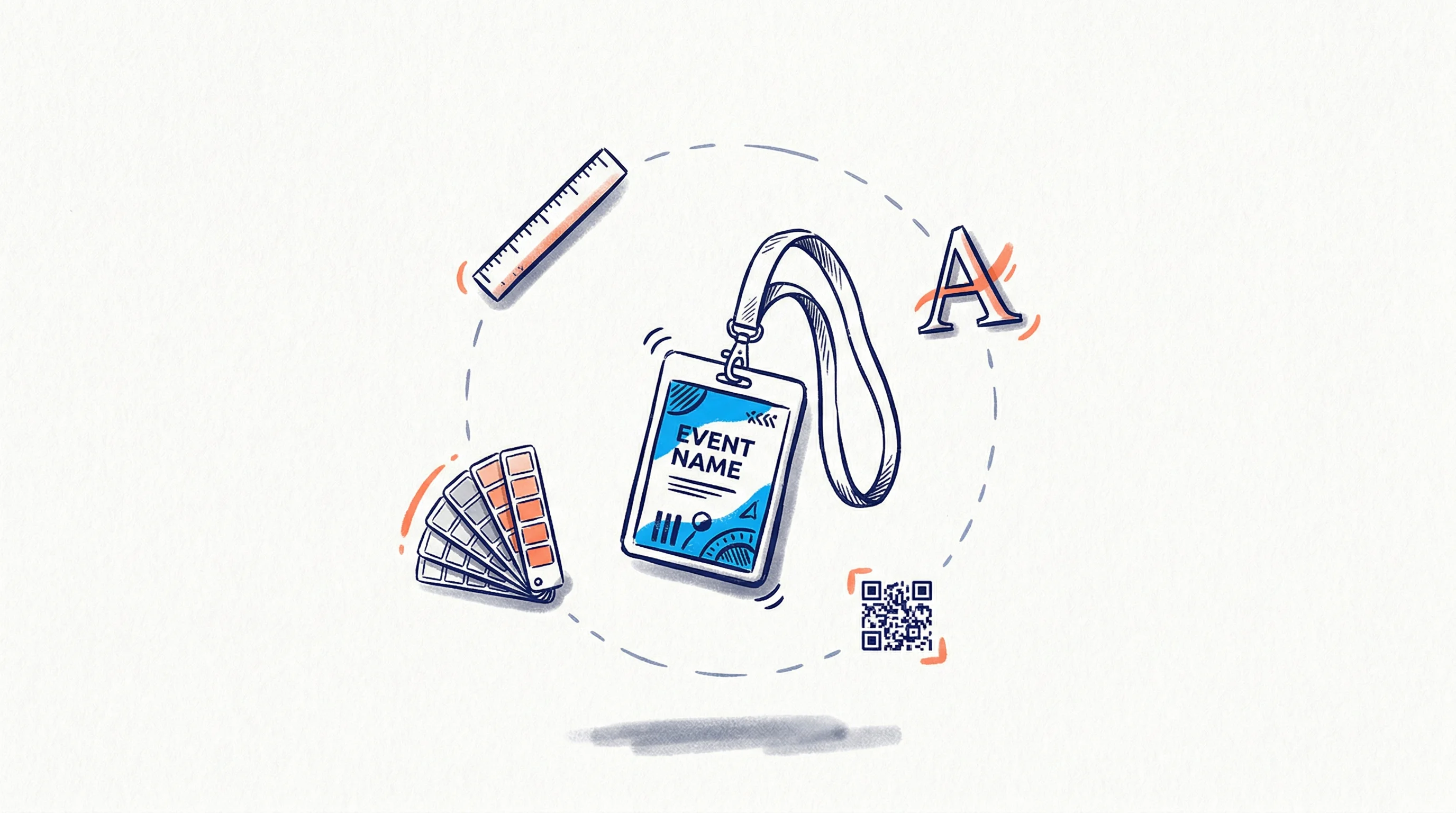 活動名牌設計完整指南 | 尺寸、範本、製作與列印技巧