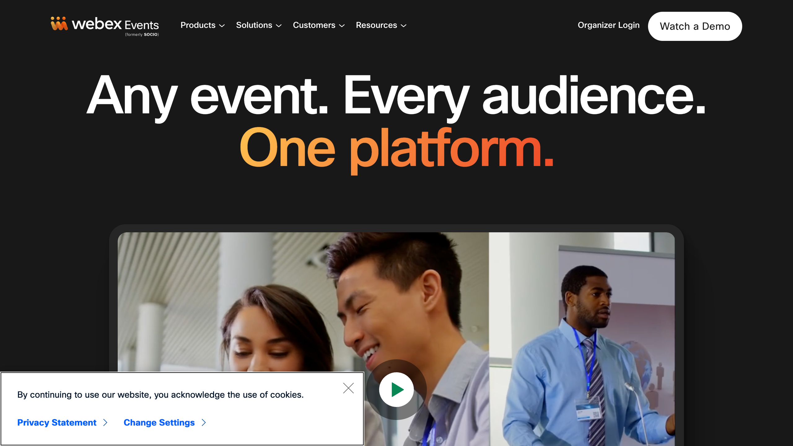Webex Events Mobile App