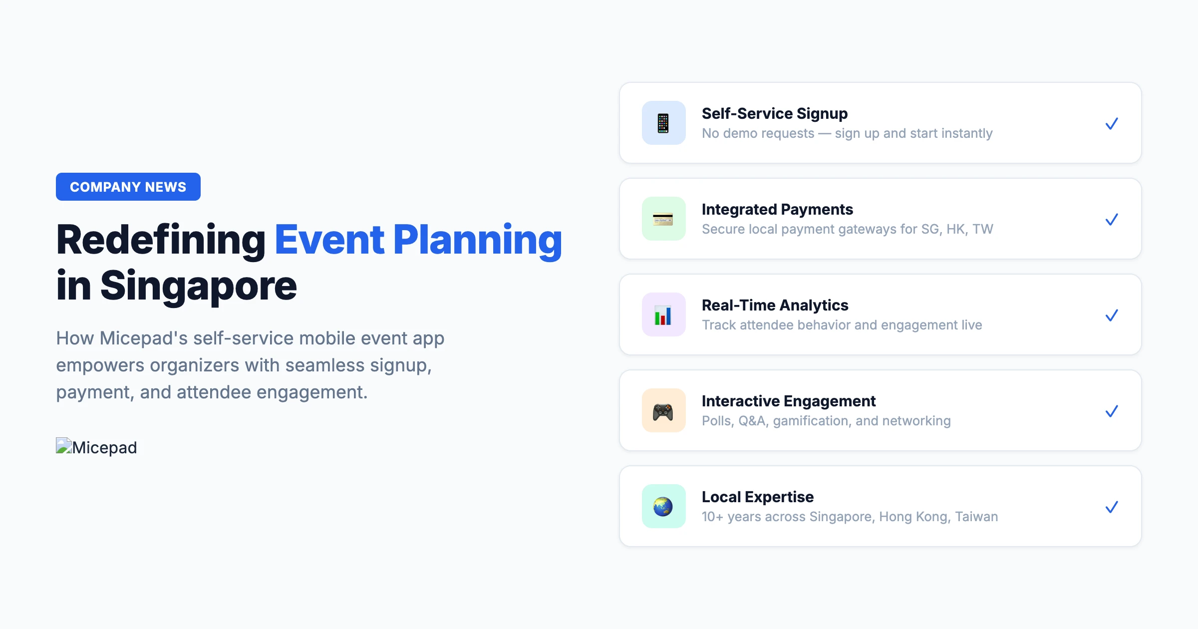 Micepad Mobile Event App