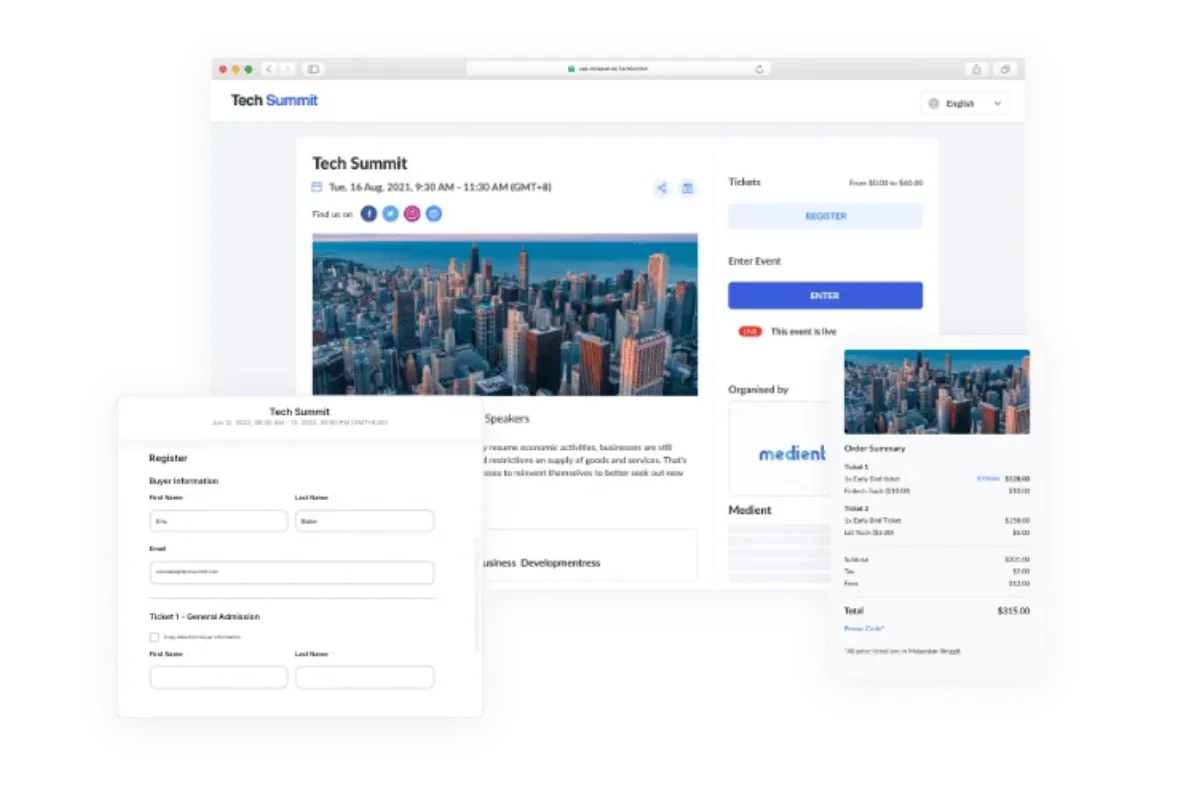 Micepad online event registration software with customizable forms and ticketing