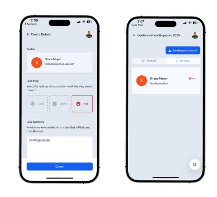 Scan a Badge. Capture a Lead.