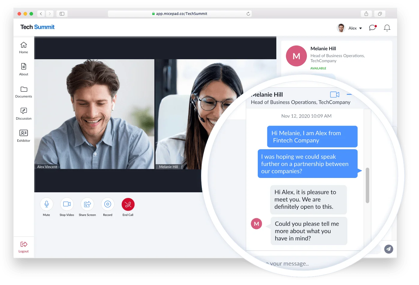 1 1 Private Chat Screen 1