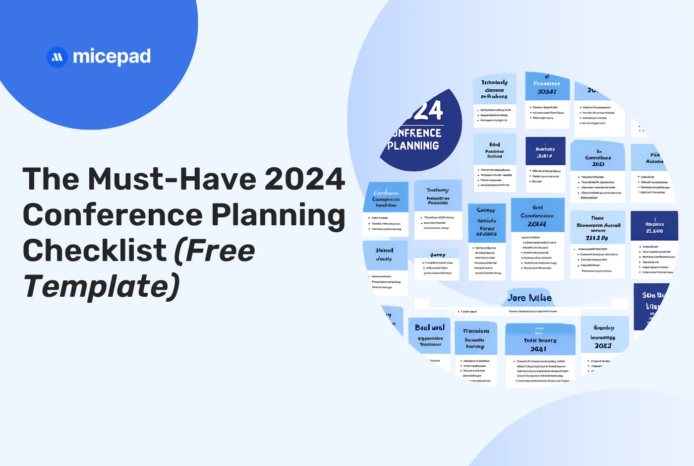 conference planning checklist with template - micepad