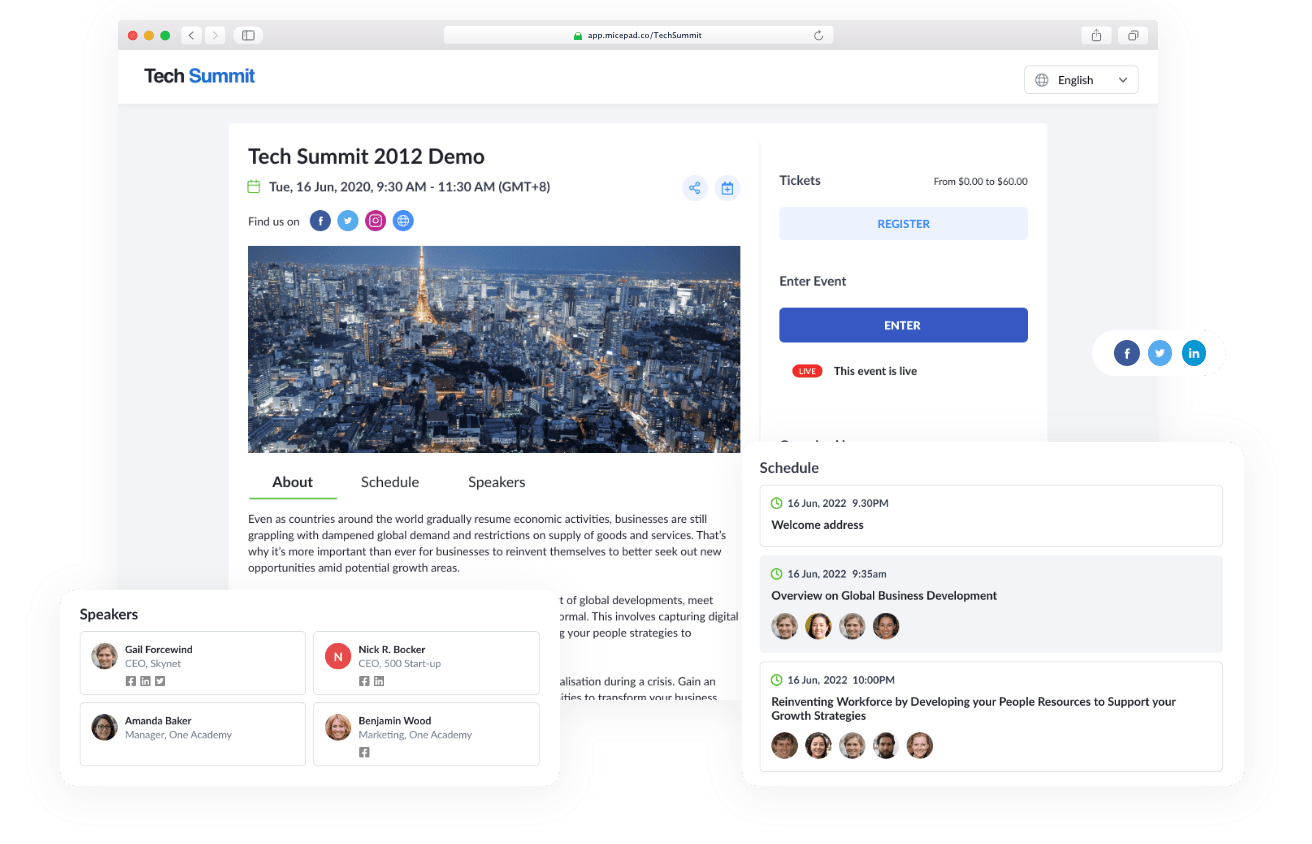Virtual Event Platform - End-to-end solution for your virtual event - Micepad Hong Kong