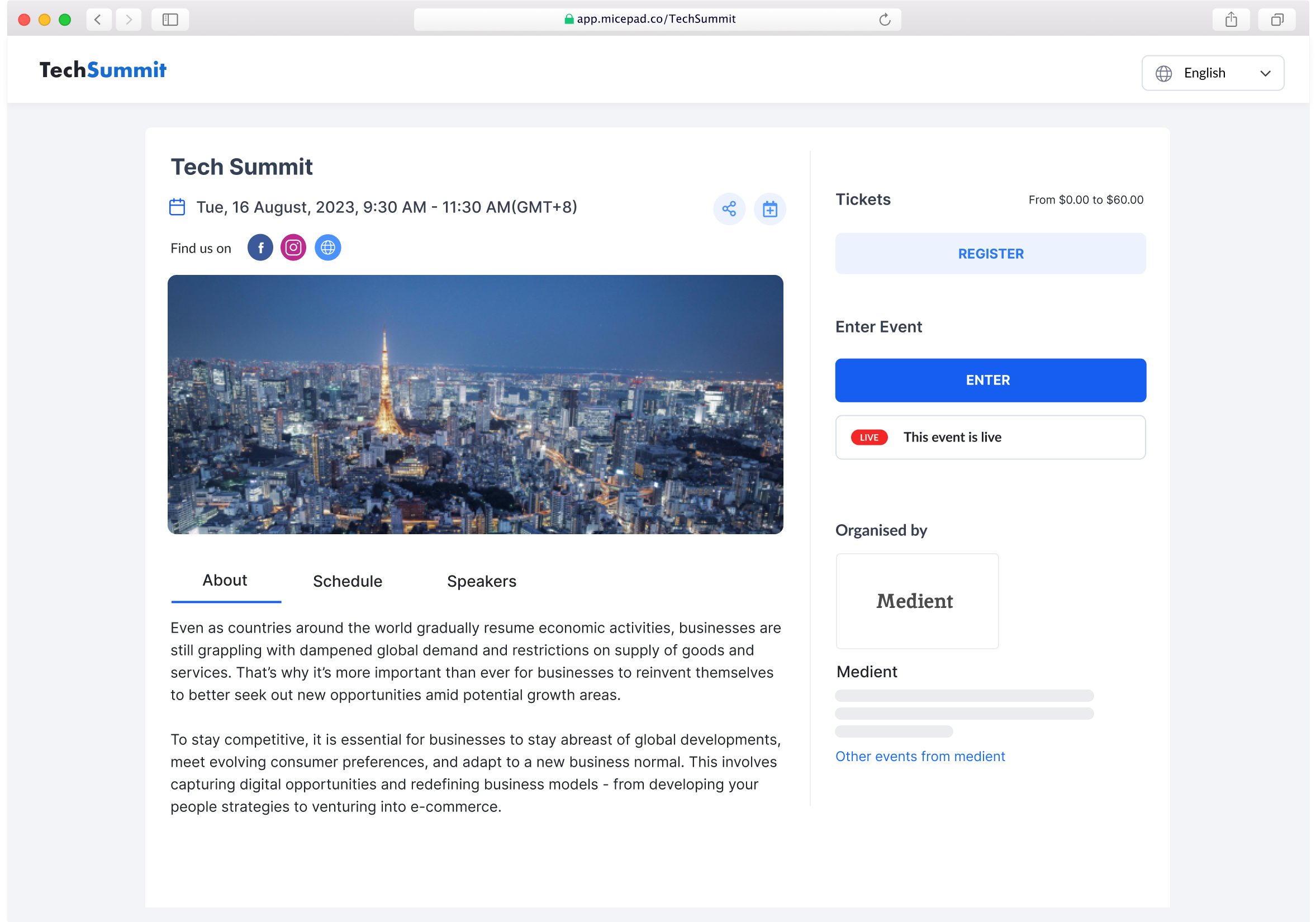 Full-Service Event Registration And Ticketing Platform - Micepad Hong Kong
